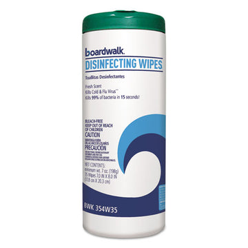 Boardwalk® Disinfecting Wipes, 8 X 7, Fresh Scent, 35-canister, 12 Canisters-carton freeshipping - TVN Wholesale